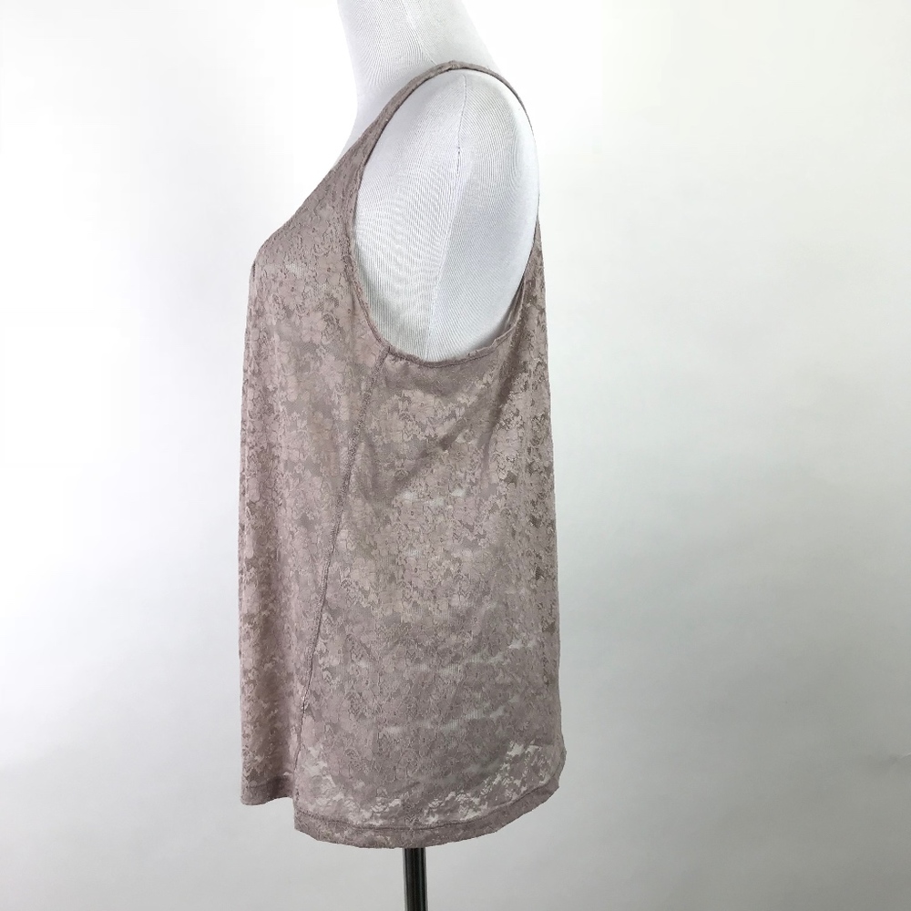 Hinge Racerback Tank Top Lace M #574 - Picture 3 of 8